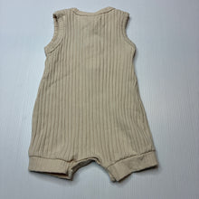 Load image into Gallery viewer, Unisex Baby Berry, ribbed romper, EUC, size 000,  