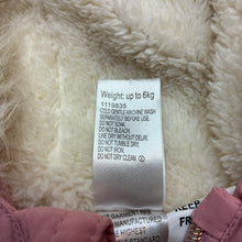 Load image into Gallery viewer, Girls Baby Berry, fleece lined hooded jacket / coat, EUC, size 000,  