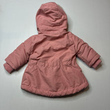 Load image into Gallery viewer, Girls Baby Berry, fleece lined hooded jacket / coat, EUC, size 000,  