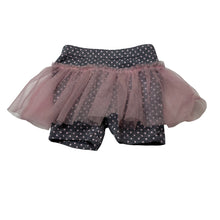 Load image into Gallery viewer, Girls GUESS, spotted cotton shorts, tutu trim, FUC, size 00,  