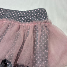 Load image into Gallery viewer, Girls GUESS, spotted cotton shorts, tutu trim, FUC, size 00,  