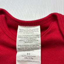 Load image into Gallery viewer, Unisex embroidered, red cotton romper, Canada, GUC, size 000,  