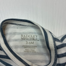 Load image into Gallery viewer, Unisex BADGLEY MISCHKA, striped coverall / romper, FUC, size 00,  