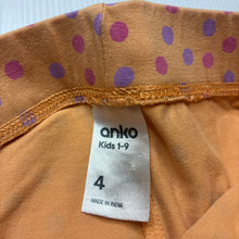 Load image into Gallery viewer, Girls Anko, stretchy bike shorts, elasticated, GUC, size 4,  