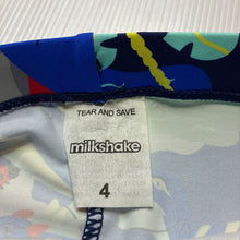 Load image into Gallery viewer, Boys Milkshake, colourful swim shorts, dinosaurs, EUC, size 4,  