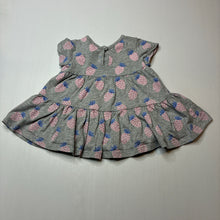 Load image into Gallery viewer, Girls Seed, cotton casual dress, strawberries, GUC, size 000, L: 31cm