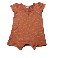 Load image into Gallery viewer, Girls Anko, coral cotton romper, GUC, size 1,  