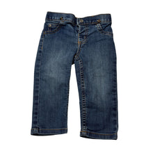 Load image into Gallery viewer, Boys Carters, blue stretch denim jeans, elasticated, Inside leg: 23.5cm, GUC, size 12 months,  