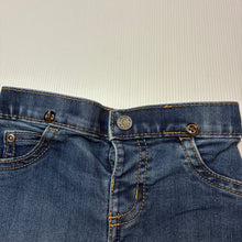 Load image into Gallery viewer, Boys Carters, blue stretch denim jeans, elasticated, Inside leg: 23.5cm, GUC, size 12 months,  