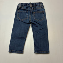 Load image into Gallery viewer, Boys Carters, blue stretch denim jeans, elasticated, Inside leg: 23.5cm, GUC, size 12 months,  