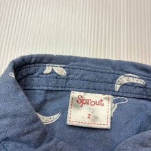 Load image into Gallery viewer, Boys Sprout, lightweight cotton short sleeve shirt, bananas, GUC, size 2,  