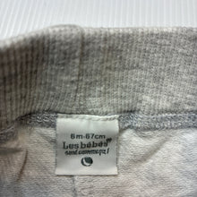 Load image into Gallery viewer, Boys Les Bebes, grey marle pants / bottoms, elasticated, GUC, size 6 months,  
