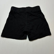 Load image into Gallery viewer, Unisex Anko, black lightweight cotton shorts, elasticated, GUC, size 1,  