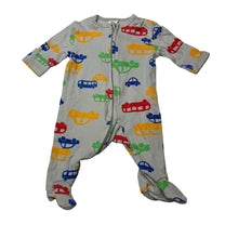 Load image into Gallery viewer, Boys Dymples, soft cotton zip coverall / romper, GUC, size 0000,  