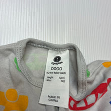 Load image into Gallery viewer, Boys Dymples, soft cotton zip coverall / romper, GUC, size 0000,  