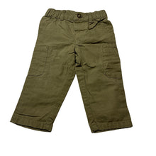 Load image into Gallery viewer, Unisex Carters, khaki cotton pants, elasticated, GUC, size 0,  