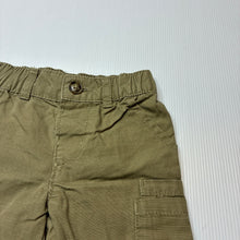 Load image into Gallery viewer, Unisex Carters, khaki cotton pants, elasticated, GUC, size 0,  
