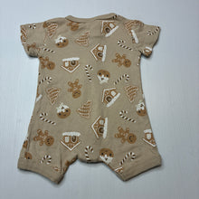 Load image into Gallery viewer, Unisex Baby Berry, cotton Christmas zip romper, EUC, size 000,  