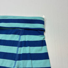 Load image into Gallery viewer, Unisex H&amp;M, striped organic cotton blend leggings / bottoms, GUC, size 000,  