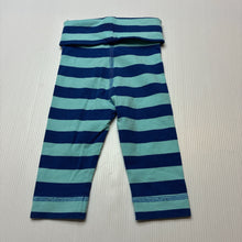 Load image into Gallery viewer, Unisex H&amp;M, striped organic cotton blend leggings / bottoms, GUC, size 000,  