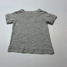 Load image into Gallery viewer, Boys Tiny Little Wonders, grey marle tee / top, EUC, size 000,  