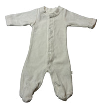 Load image into Gallery viewer, Unisex earlybirds, velour coverall / romper, EUC, size 00000,  