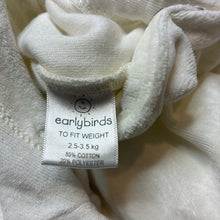 Load image into Gallery viewer, Unisex earlybirds, velour coverall / romper, EUC, size 00000,  
