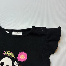 Load image into Gallery viewer, Girls Baby Berry, soft cotton tee / top, skeleton, GUC, size 1,  