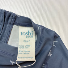 Load image into Gallery viewer, Unisex Toshi, UPF 50+ rashie suit, whales, GUC, size 0,  