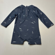 Load image into Gallery viewer, Unisex Toshi, UPF 50+ rashie suit, whales, GUC, size 0,  