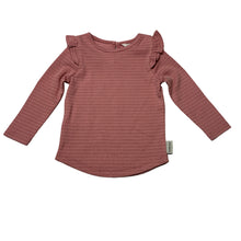 Load image into Gallery viewer, Girls Country Road, pink metallic stripe long sleeve top, EUC, size 0,  