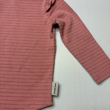 Load image into Gallery viewer, Girls Country Road, pink metallic stripe long sleeve top, EUC, size 0,  