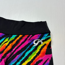 Load image into Gallery viewer, Girls GK Elite, colourful gymnastics shorts, EUC, size 4-6,  