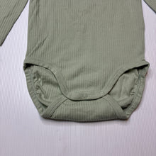 Load image into Gallery viewer, Unisex H&amp;M, ribbed organic cotton blend bodysuit / romper, EUC, size 1,  