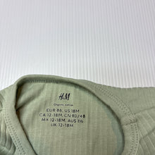 Load image into Gallery viewer, Unisex H&amp;M, ribbed organic cotton blend bodysuit / romper, EUC, size 1,  