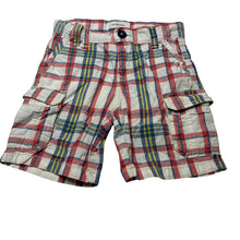 Load image into Gallery viewer, Boys Country Road, checked lightweight cotton shorts, adjustable, GUC, size 3,  