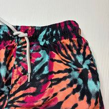 Load image into Gallery viewer, Boys Anko, colourful tie dyed board shorts, elasticated, GUC, size 5,  