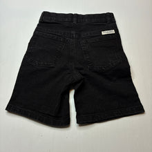 Load image into Gallery viewer, Unisex Anko, black stretch denim shorts, adjustable, EUC, size 7,  