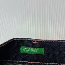 Load image into Gallery viewer, Girls United Colours of Benetton, spliced denim &amp; cotton skirt, L: 33cm, W: 32cm across, GUC, size 10,  