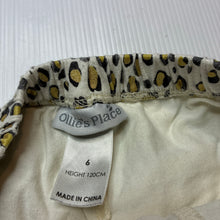 Load image into Gallery viewer, Girls Ollie's Place, tiered cotton skirt, elasticated, built-in shorts, L: 22cm, GUC, size 6,  