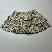 Load image into Gallery viewer, Girls Ollie's Place, tiered cotton skirt, elasticated, built-in shorts, L: 22cm, GUC, size 6,  