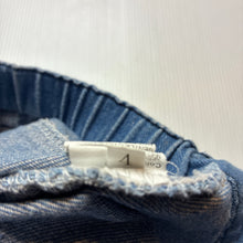Load image into Gallery viewer, Girls denim, shorts, elasticated, flower, GUC, size 4,  