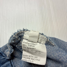 Load image into Gallery viewer, Girls denim, shorts, elasticated, flower, GUC, size 4,  