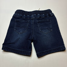 Load image into Gallery viewer, Boys Milkshake, dark stretch knit denim shorts, elasticated, EUC, size 5,  