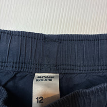 Load image into Gallery viewer, Boys Anko, navy stretch cotton shorts, elasticated, GUC, size 12,  