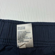 Load image into Gallery viewer, Boys Anko, navy stretch cotton shorts, elasticated, GUC, size 12,  