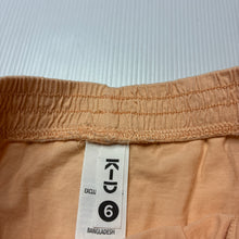 Load image into Gallery viewer, Girls KID, lightweight cotton shorts, elasticated, EUC, size 6,  