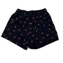 Load image into Gallery viewer, Girls Anko, navy cotton shorts, elasticated, strawberries, GUC, size 6,  