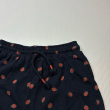 Load image into Gallery viewer, Girls Anko, navy cotton shorts, elasticated, strawberries, GUC, size 6,  