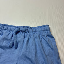 Load image into Gallery viewer, Unisex KID, blue cotton shorts, elasticated, EUC, size 3,  